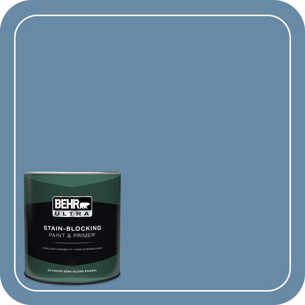 BEHR ULTRA 1 qt. #570D-5 Americana Semi-Gloss Enamel Exterior Paint & Primer