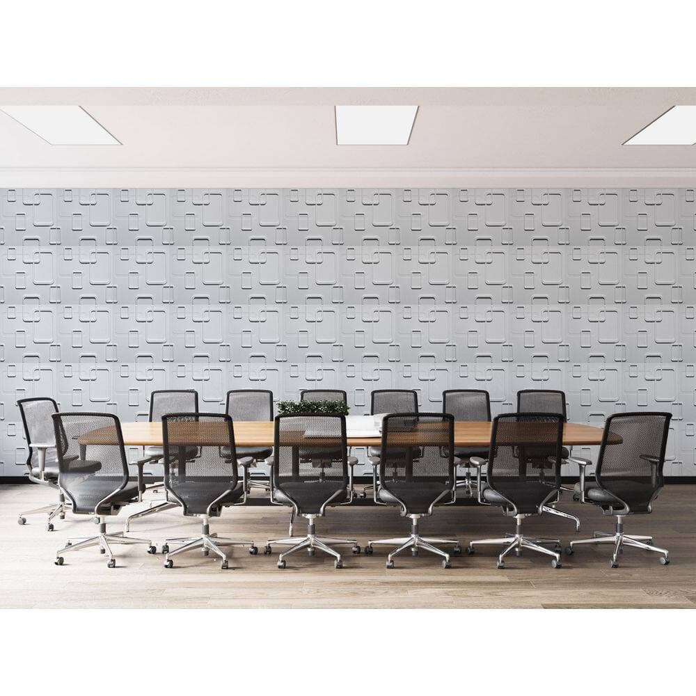 Dundee Deco Falkirk Ross 2/25 in. 19.7 in. 19.7 in. PVC Shapes 3D Decorative Wall Panel (3)