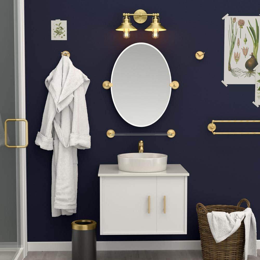 Gatco Designer II Double Robe Hook in Brushed Brass (3)