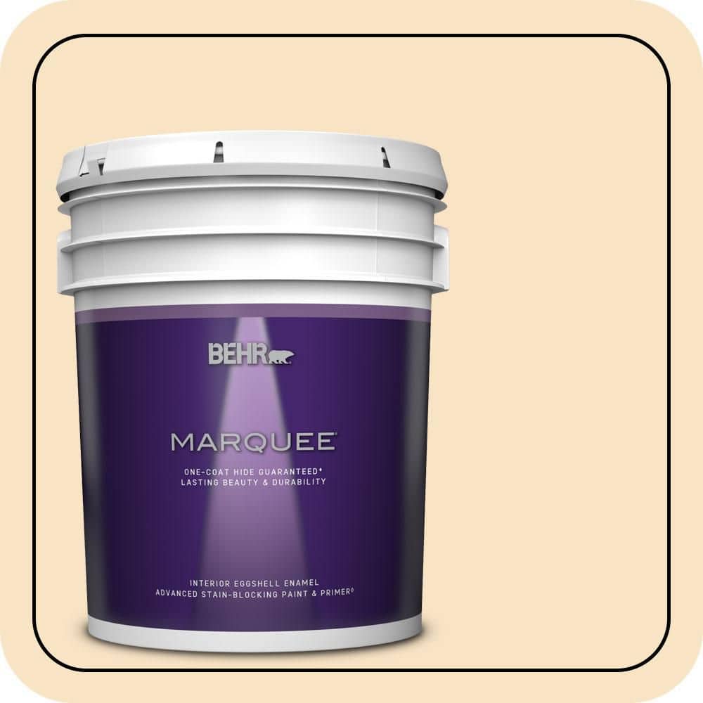 BEHR MARQUEE 5 gal. #QE-18 Moonglow Eggshell Enamel Interior Paint & Primer