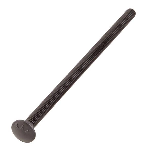 DECKMATE 5/16 in. -18 x 6 in. Black Deck Exterior Carriage Bolt (2)