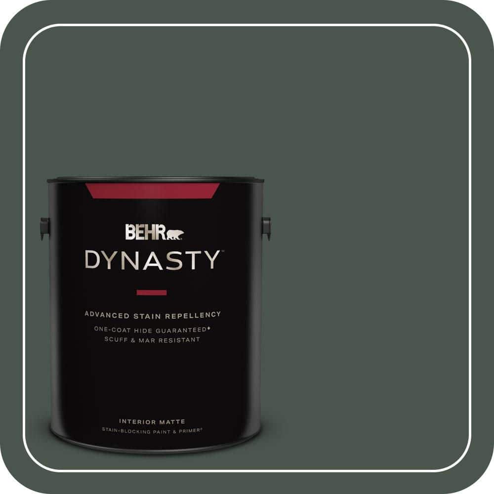 BEHR DYNASTY 1 gal. #460F-7 Hazel Woods Matte Interior Stain-Blocking Paint & Primer