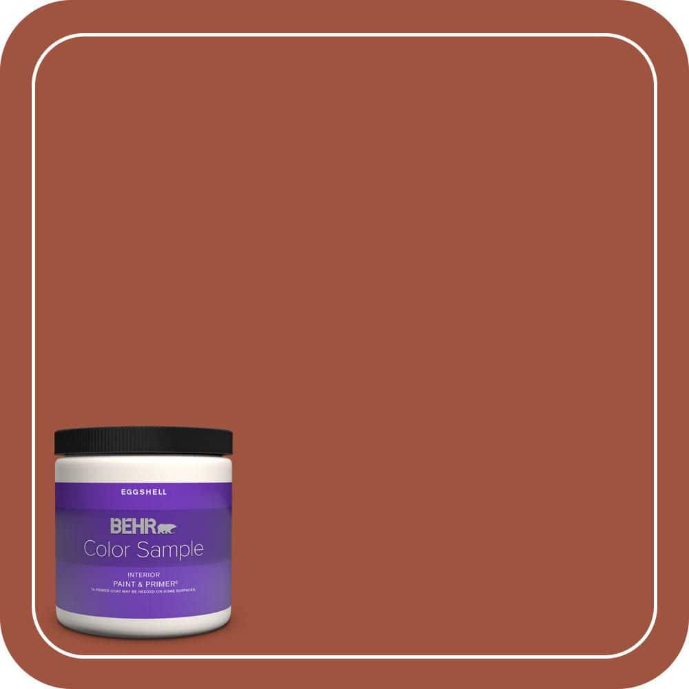 BEHR PREMIUM PLUS 8 oz. #MQ1-25 Kalahari Sunset Eggshell Enamel Interior Paint & Primer Color Sample