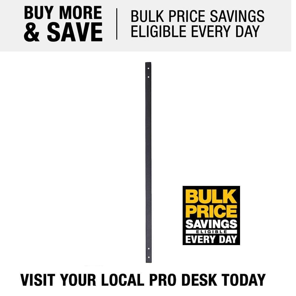 Precision 32-1/4 in. x .75 in. Black Matte Galvanized Steel Contemporary Baluster Bulk Pack (30-Pack) (3)