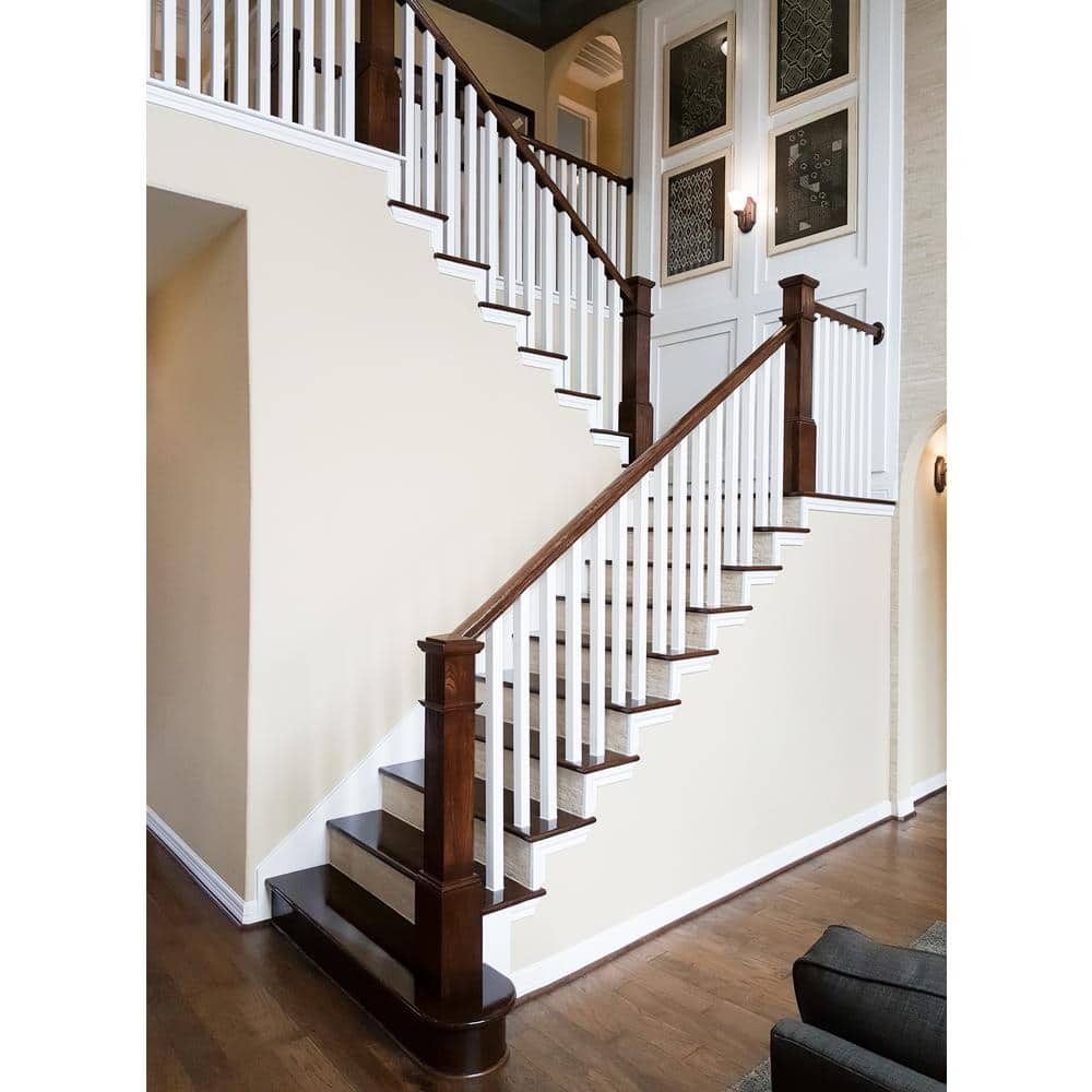 HOUSE OF FORGINGS 8070-MR 60 in. Reversible Mitered Return 11.5 in. x 1 in. Wooden Hardwood Staircase Tread for Stair Remodel (3)