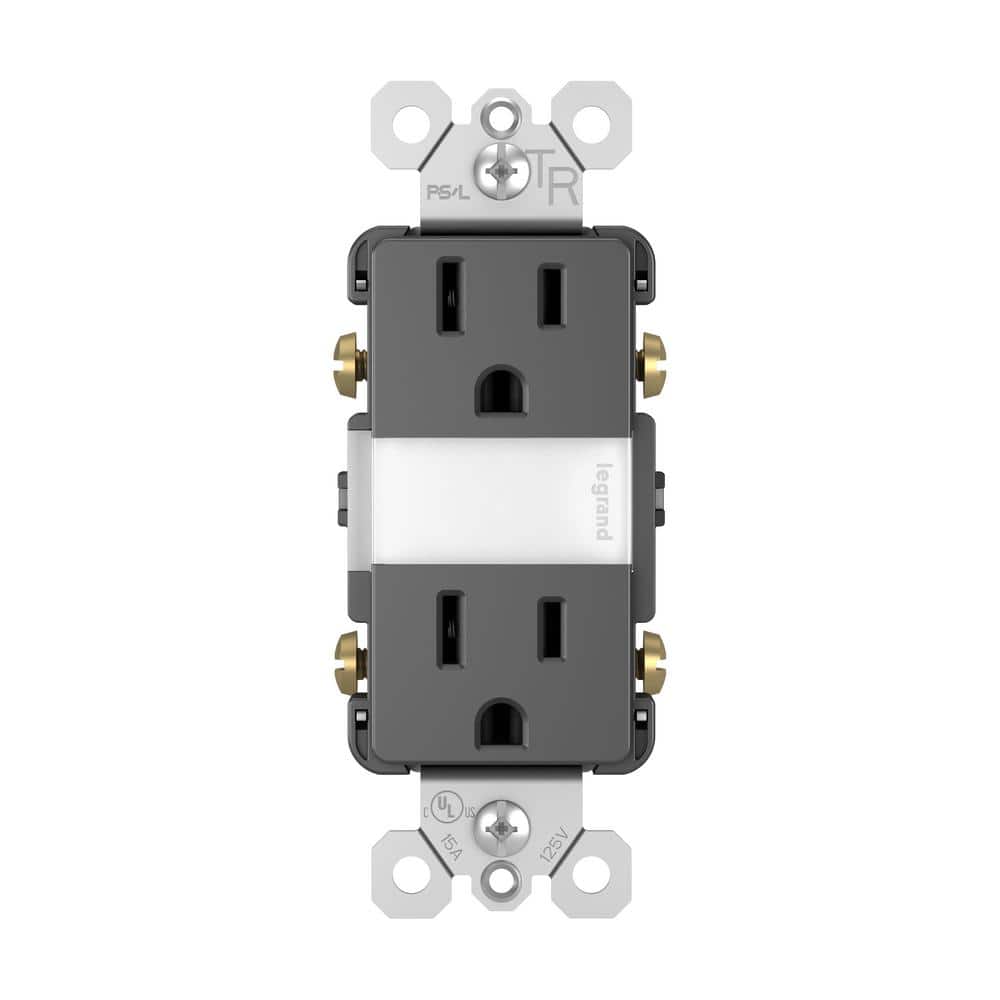 Legrand radiant Tamper Resistant Night Light Residential Decorator Duplex Outlet