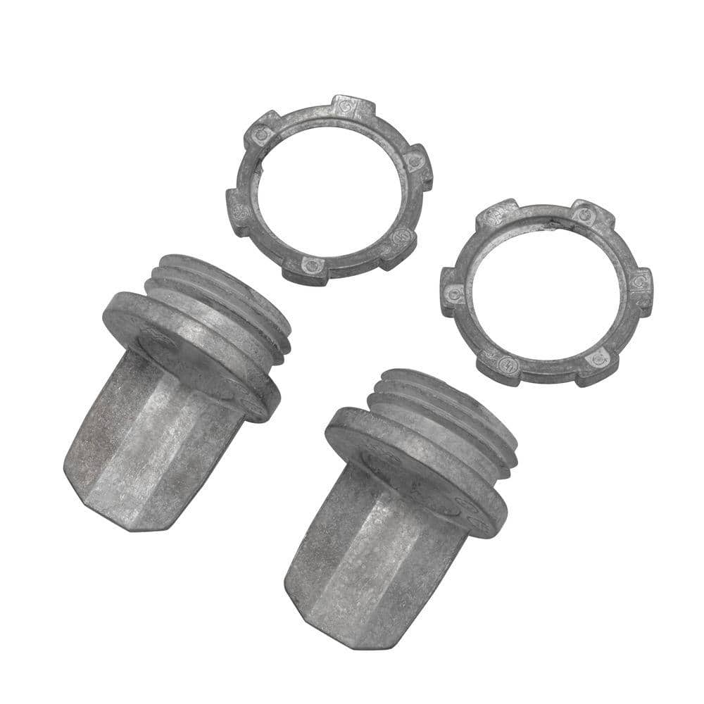 Legrand Wiremold 500 and 700 Series Metal Surface Raceway 1/2 in. Box Connector (2-Pack)