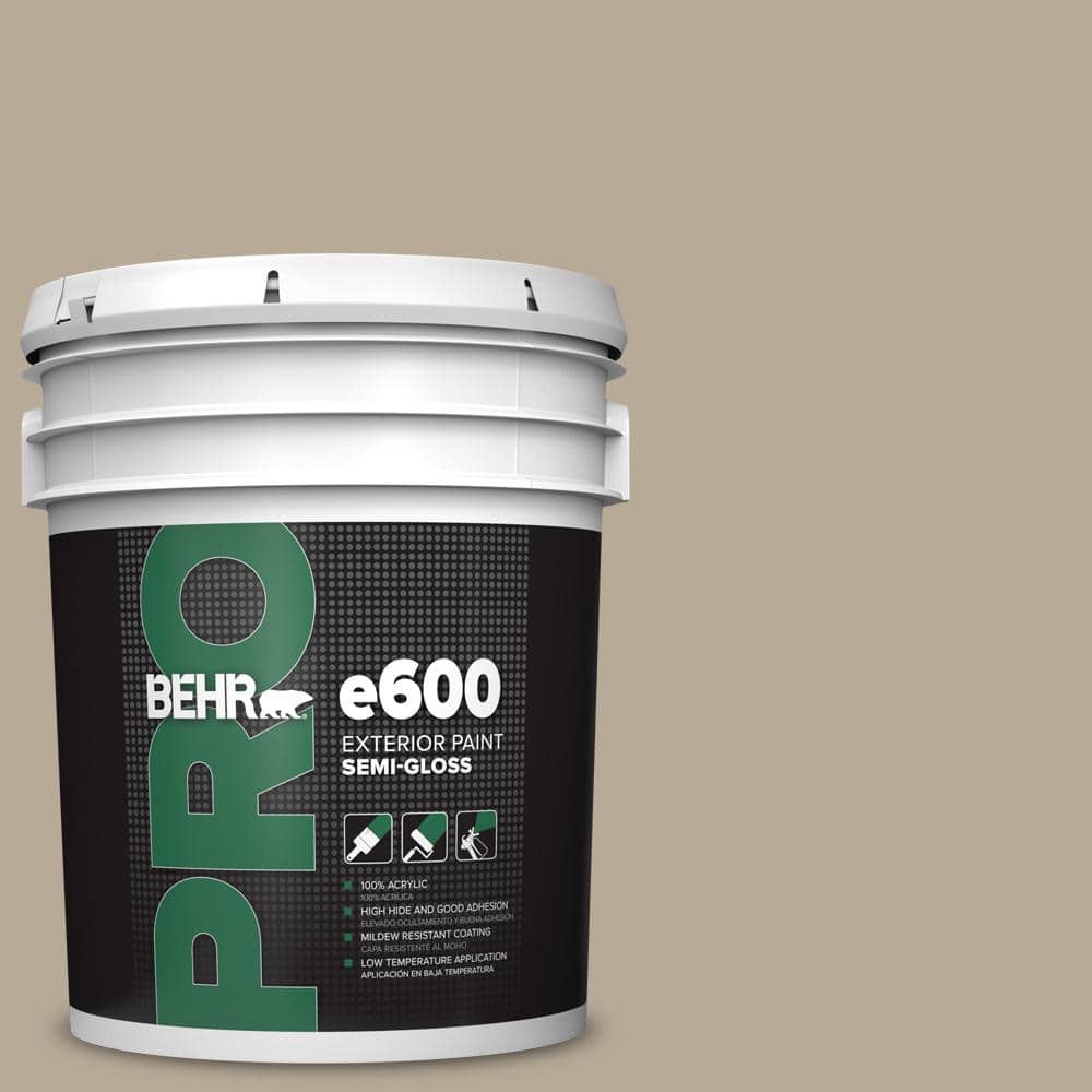 BEHR PRO 5 gal. #MQ2-20 Safari Chic Semi-Gloss Exterior Paint