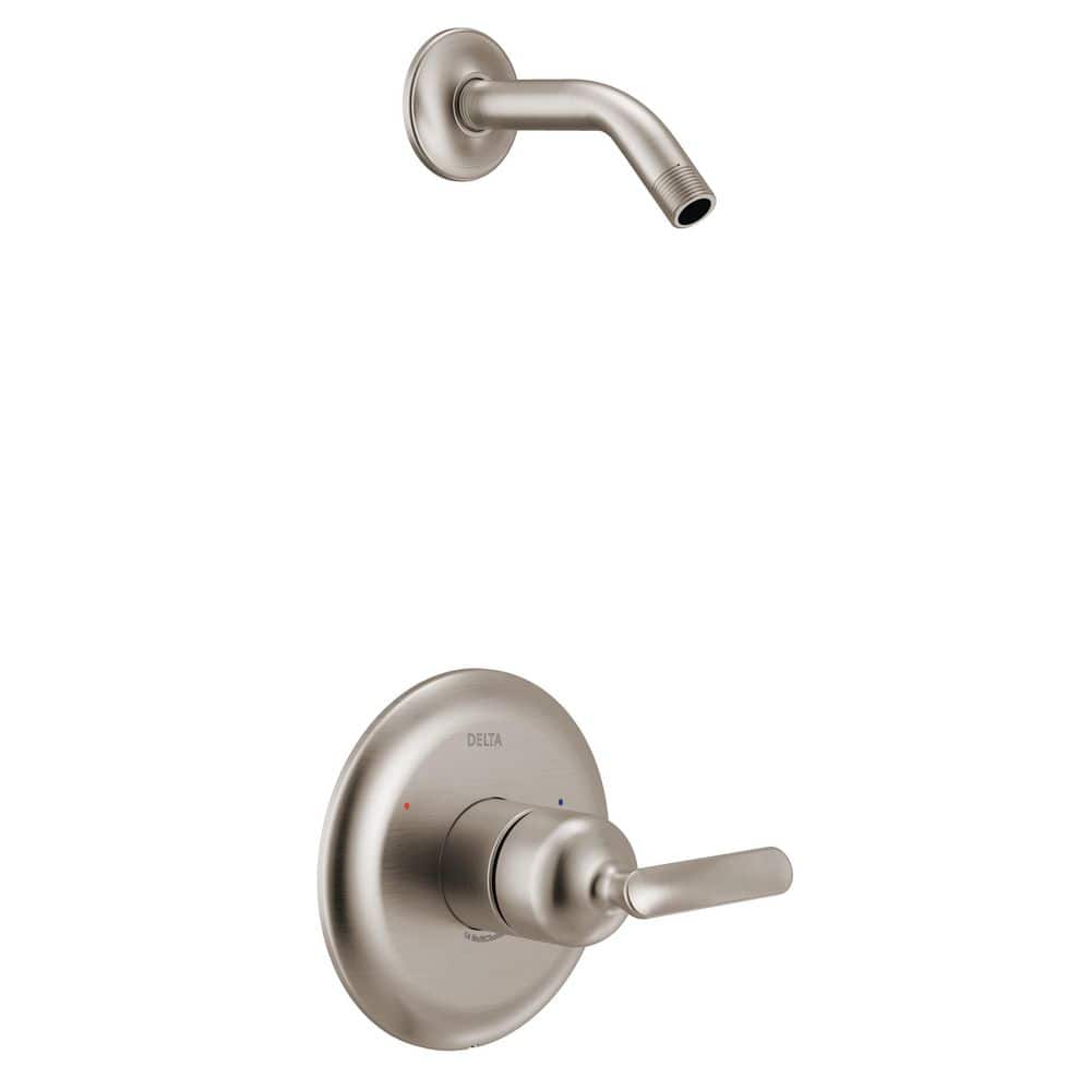 Delta Bonacci 1-Handle Shower Trim in Lumicoat Stainless (Valve and Shower Head Not Included) (1)