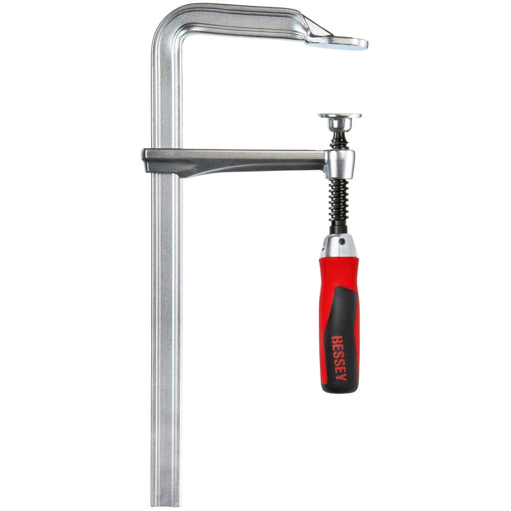 BESSEY 10 in. Capacity All-Steel Pivoting Handle Bar Clamp and 4-3/4 in. Throat Depth (1)