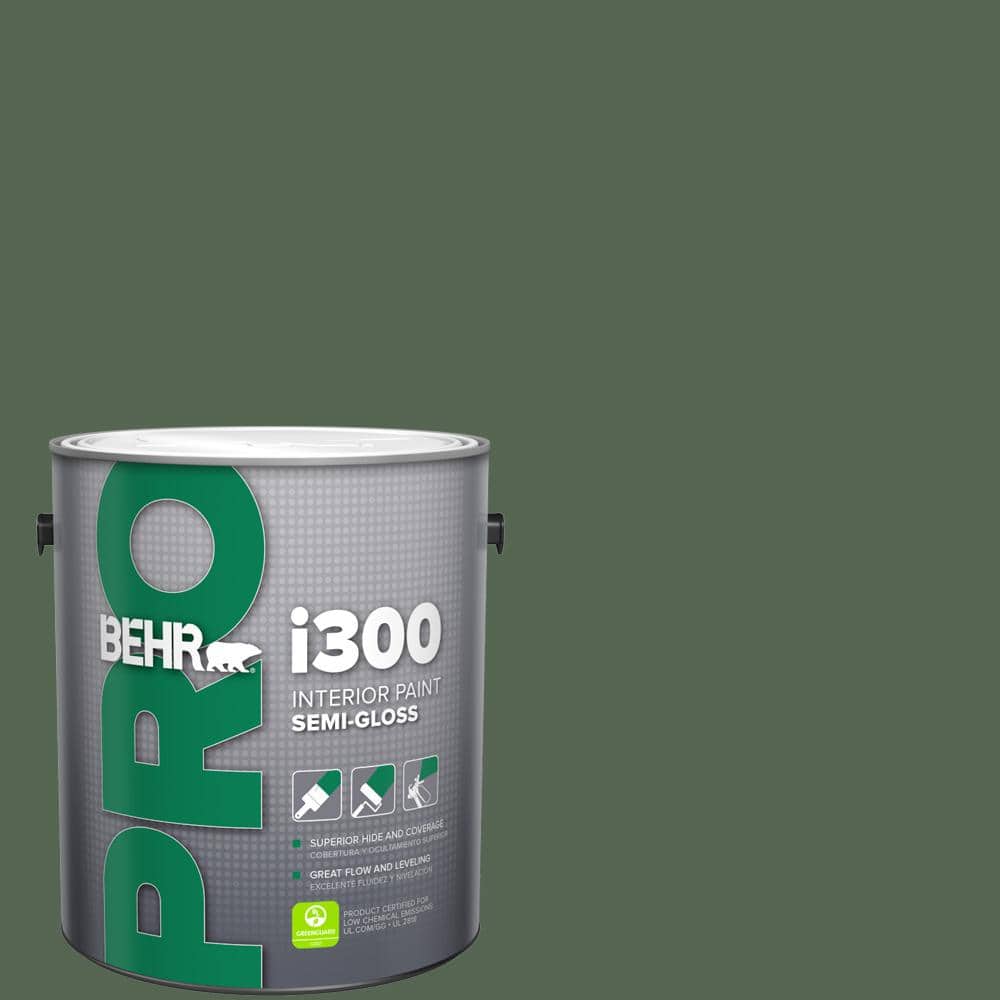 BEHR PRO 1 gal. #HDC-WR15-11 Deep Emerald Semi-Gloss Interior Paint