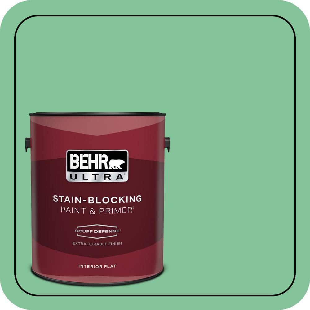 BEHR ULTRA 1 gal. #P410-4 Willow Hedge Extra Durable Flat Interior Paint & Primer (1)