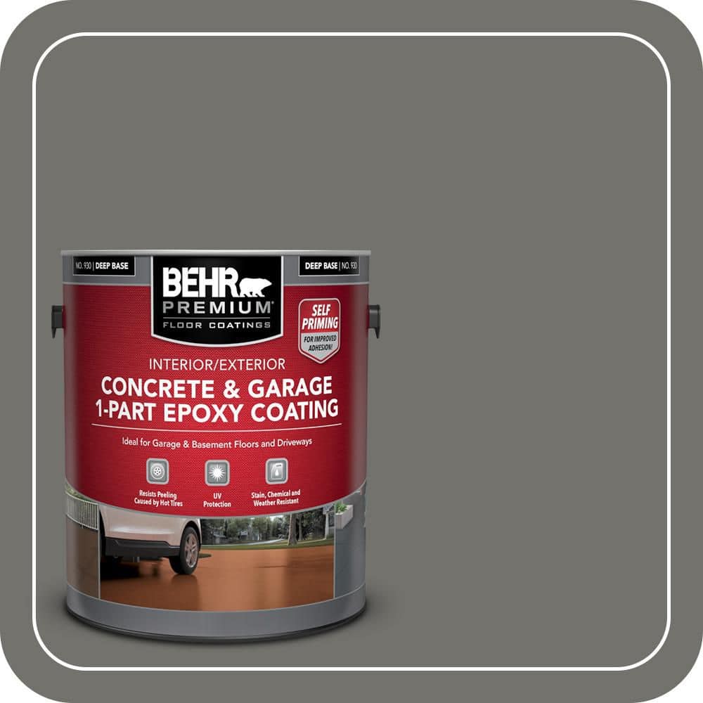 BEHR PREMIUM #SC-131 Self-Priming 1-Part Epoxy Satin Interior/Exterior Concrete and Garage Floor Paint (1)