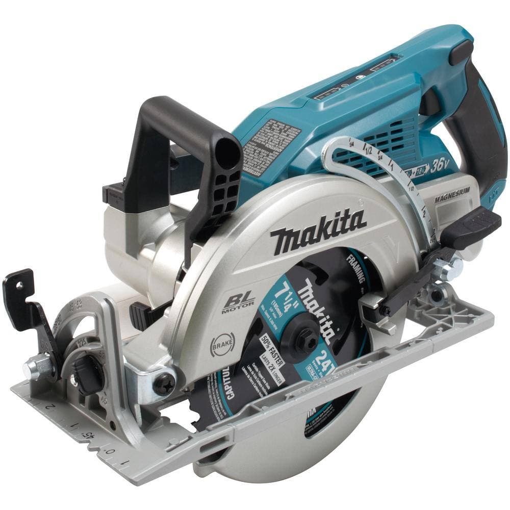 Makita 18V X2 LXT 5.0Ah Brushless Cordless Rear Handle . Circular Saw Kit with 18V LXT 3-1/4 in. Cordless Planer (4)