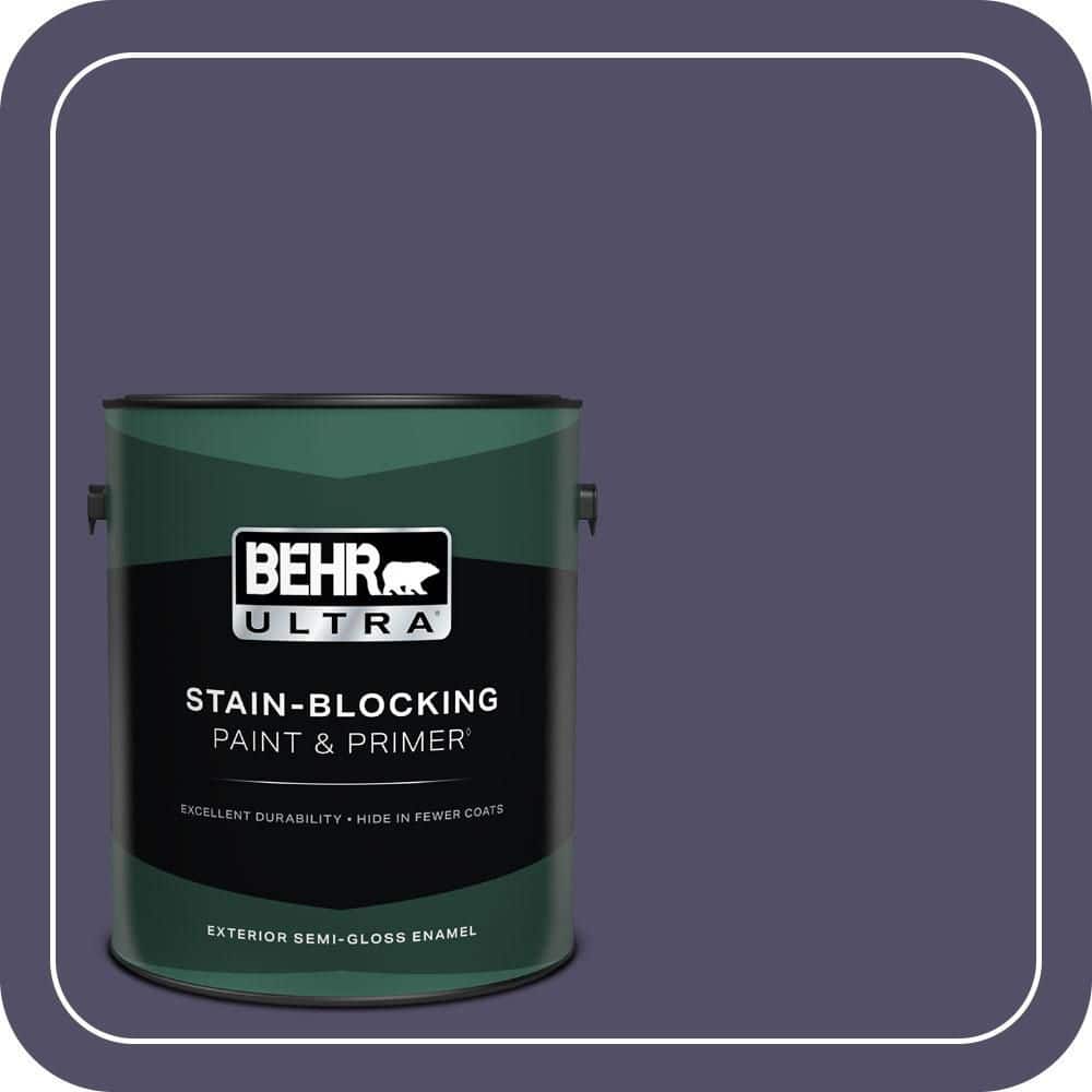 BEHR ULTRA 1 gal. #PPU16-19 Mardi Gras Semi-Gloss Enamel Exterior Paint & Primer