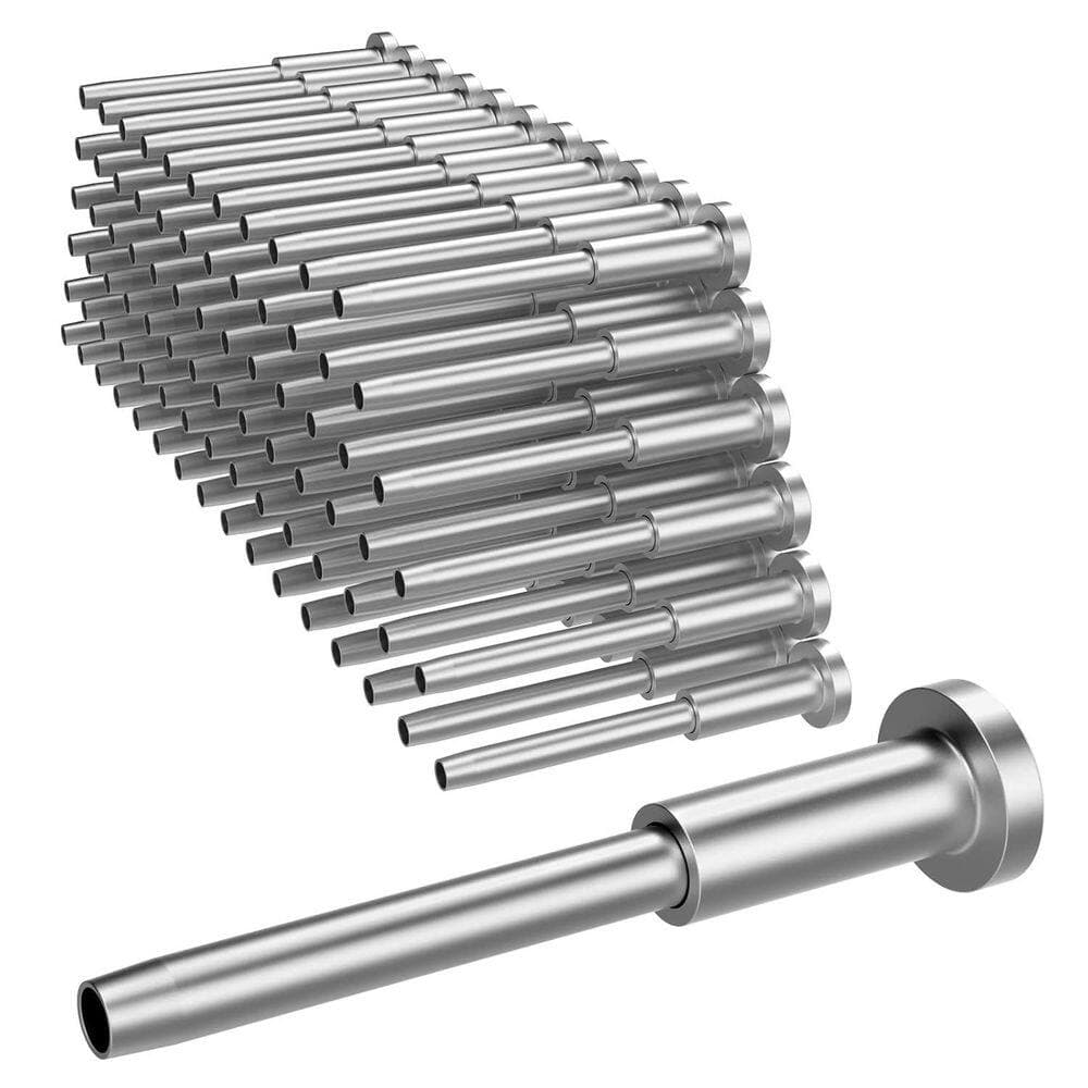 Afoxsos 2.57 in. H x .51 in. W 80 Pack Invisible Cable Railing Kit, T316 Stainless Steel 1/8 Inch Receiver and Swage Stud End (1)