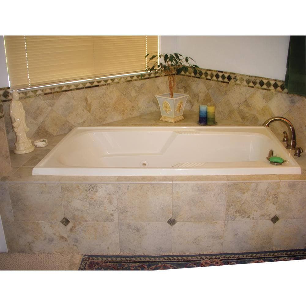 Hydro Systems Isabella 60 in. x 36 in. Rectangular Reversible Drain Combination and Whirlpool Bathtub in White (2)