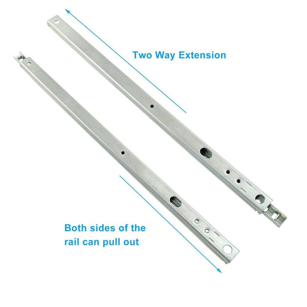 LAIFUCAM 12 in. Galvanized Steel Ball Bearing Undermount Soft-Close Heavy Duty Drawer Slides 2-Piece for Kitchen Cabinet (3)