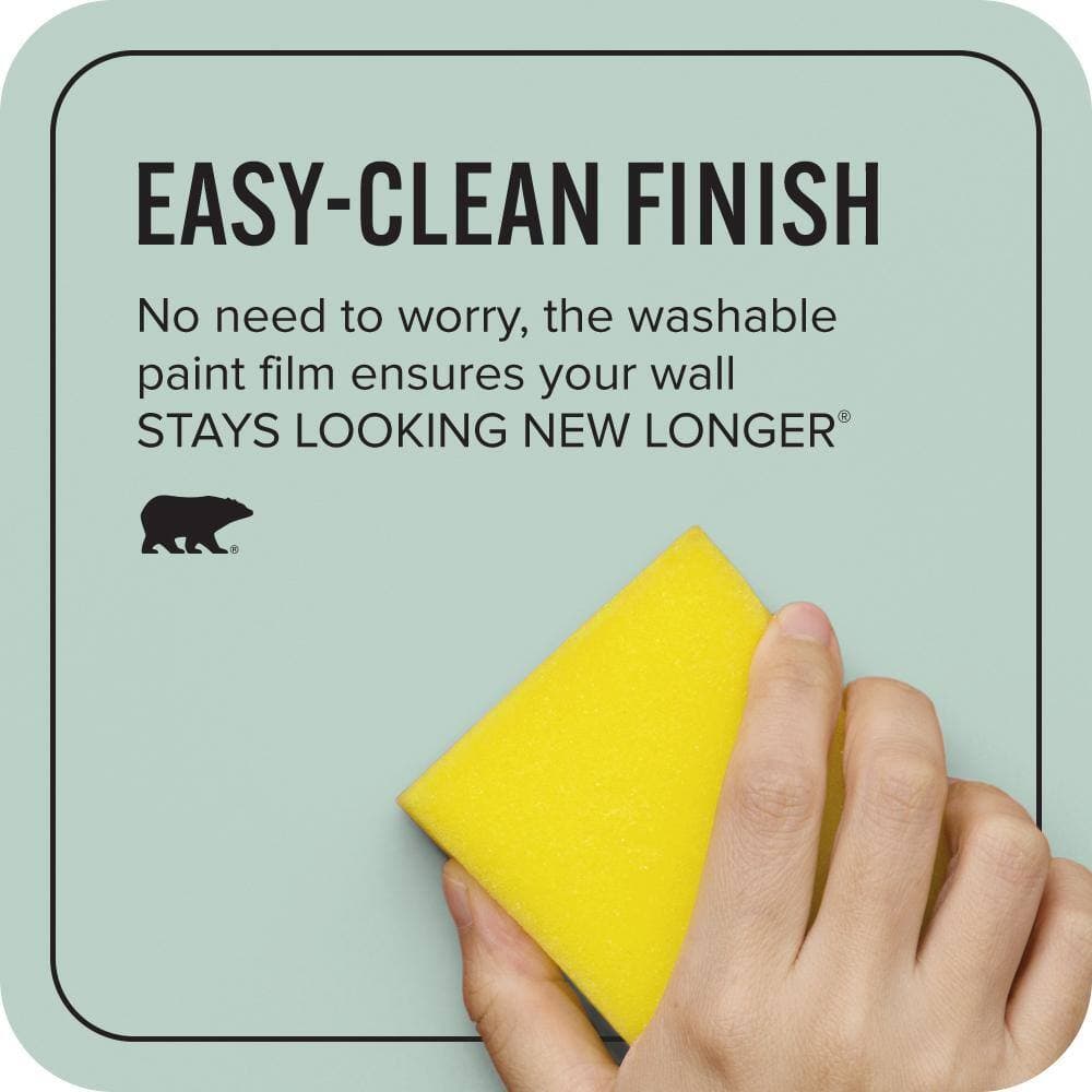 BEHR ULTRA 1 gal. #S420-2 Moon Glass Extra Durable Flat Interior Paint & Primer (4)