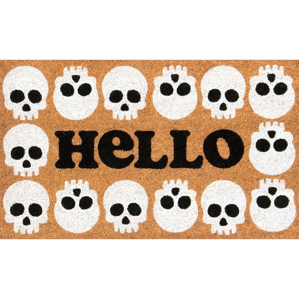 Home Accents Holiday Hello Skull 18 in. x 30 in. Coir Doormat (2)
