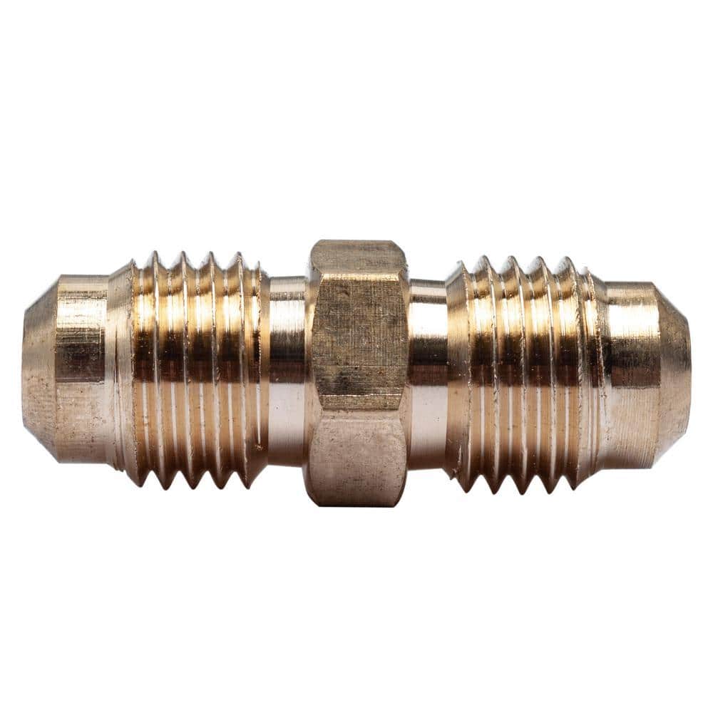 LTWFITTING 1/4 in. OD Flare Brass Coupling Fitting (5-Pack) (1)