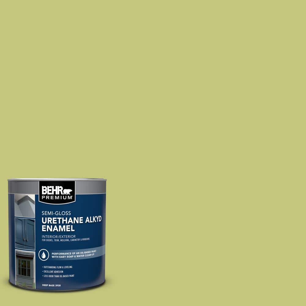 BEHR PREMIUM 1 qt. #P360-4 Soda Pop Semi-Gloss Enamel Urethane Alkyd Interior/Exterior Paint (1)