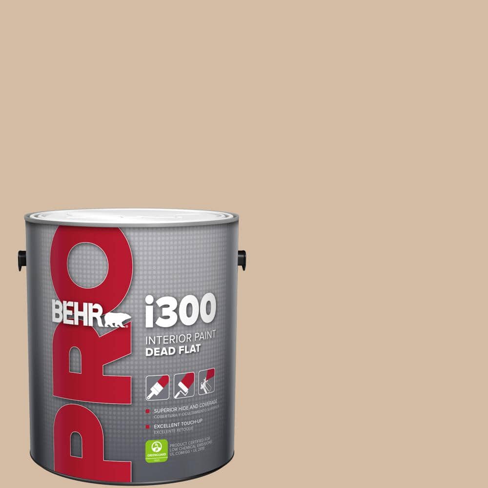 BEHR PRO 1 gal. #PWL-86 Nutty Beige Dead Flat Interior Paint