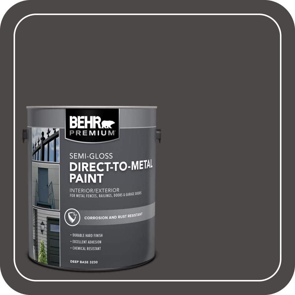 BEHR PREMIUM 1 gal. #HDC-CL-14A Warm Onyx Semi-Gloss Direct to Metal Interior/Exterior Paint (1)