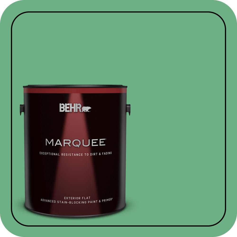 BEHR MARQUEE 1 gal. #P410-5 Lily Pads Flat Exterior Paint & Primer