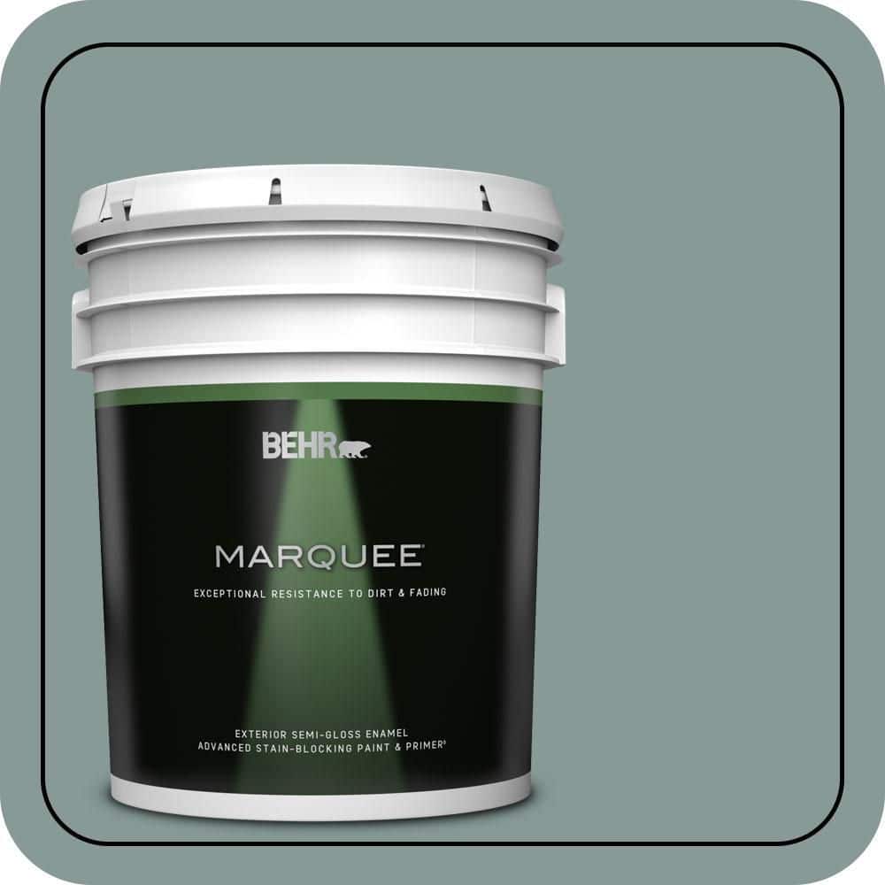 BEHR MARQUEE 5 gal. #N430-4 Rainy Afternoon Semi-Gloss Enamel Exterior Paint & Primer