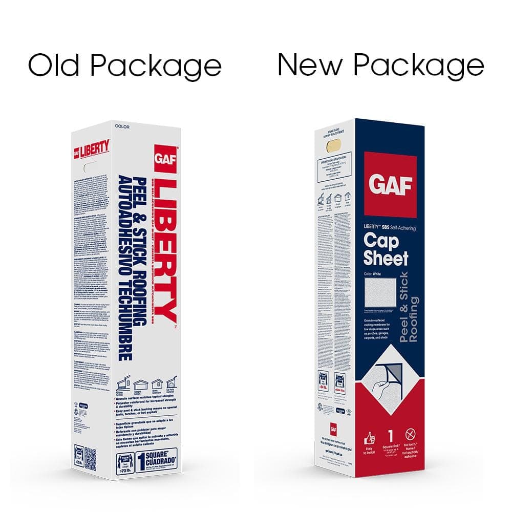 GAF Liberty (100 sq. ft.) SBS Self-Adhering Cap Sheet Roll for Low Slope Roofing (4)