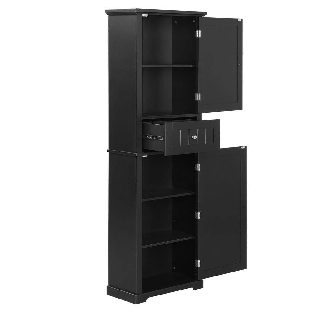 Tatayosi 22 in. W 11 in. D 67.3 in. H Tall Bathroom Storage Cabinet, Freestanding Storage Cabinet Linen Cabinet (2)