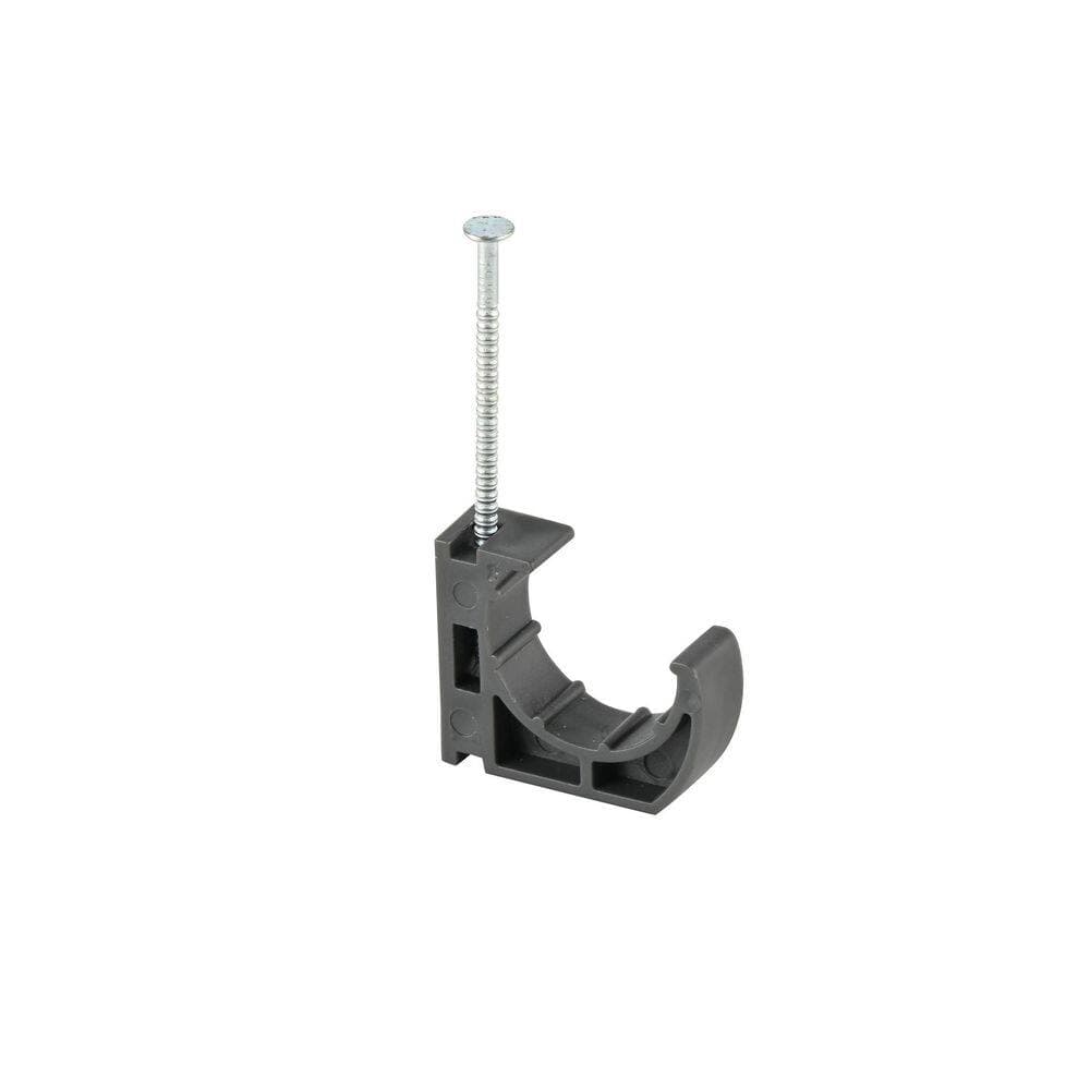 Everbilt 3/4 in. Plastic Half Clamp with Nail - 10 Pack (3)