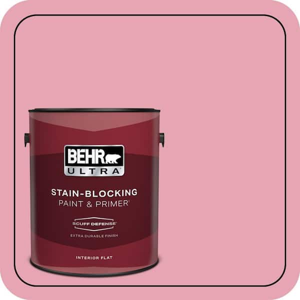 BEHR ULTRA 1 gal. #P140-3 Love At First Sight Extra Durable Flat Interior Paint & Primer (2)