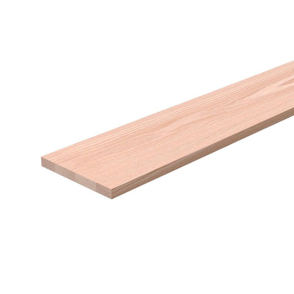 EVERMARK Stair Parts 48 in. x 7-1/4 in. x 3/4 in. Unfinished Red Oak Stair Riser (1)