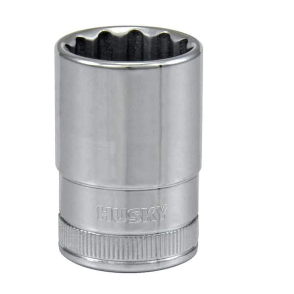 Husky 1/2 in. Drive 20 mm 12-Point Metric Standard Socket (2)