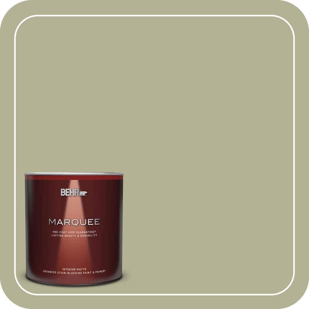 BEHR MARQUEE 1 qt. #PPU9-20 Dill Seed Matte Interior Paint & Primer