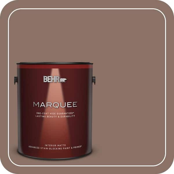 BEHR PREMIUM PLUS 1 gal. #770B-6 Oakwood Brown Semi-Gloss Enamel Low Odor Interior Paint & Primer (3)