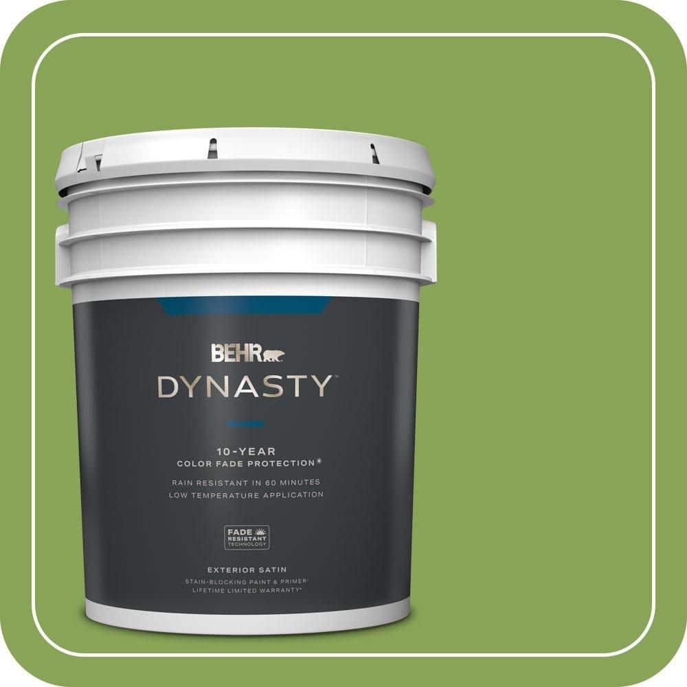 BEHR DYNASTY 5 gal. #P370-6 Salamander Satin Enamel Exterior Stain-Blocking Paint & Primer