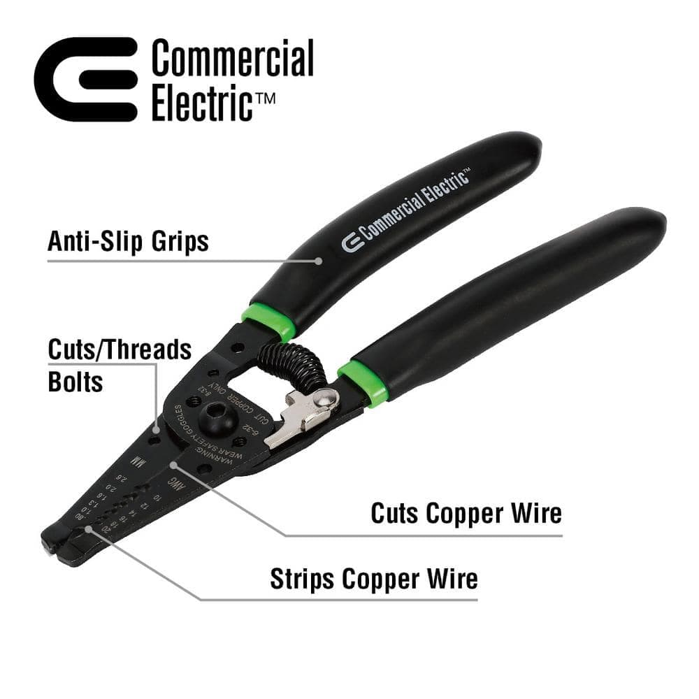 Commercial Electric 7 in. Wire Stripper and Cutter (2)