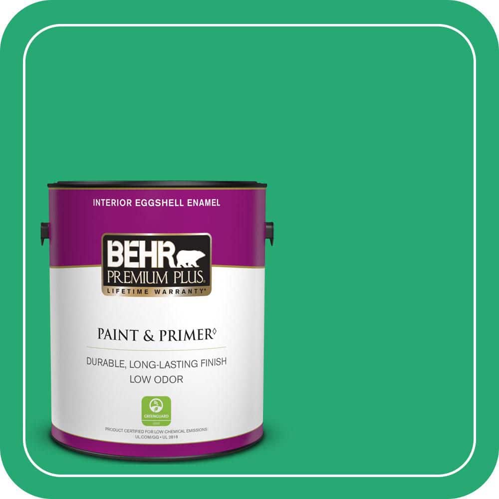 BEHR PREMIUM PLUS 1 gal. #470B-5 Garden Medley Eggshell Enamel Low Odor Interior Paint & Primer