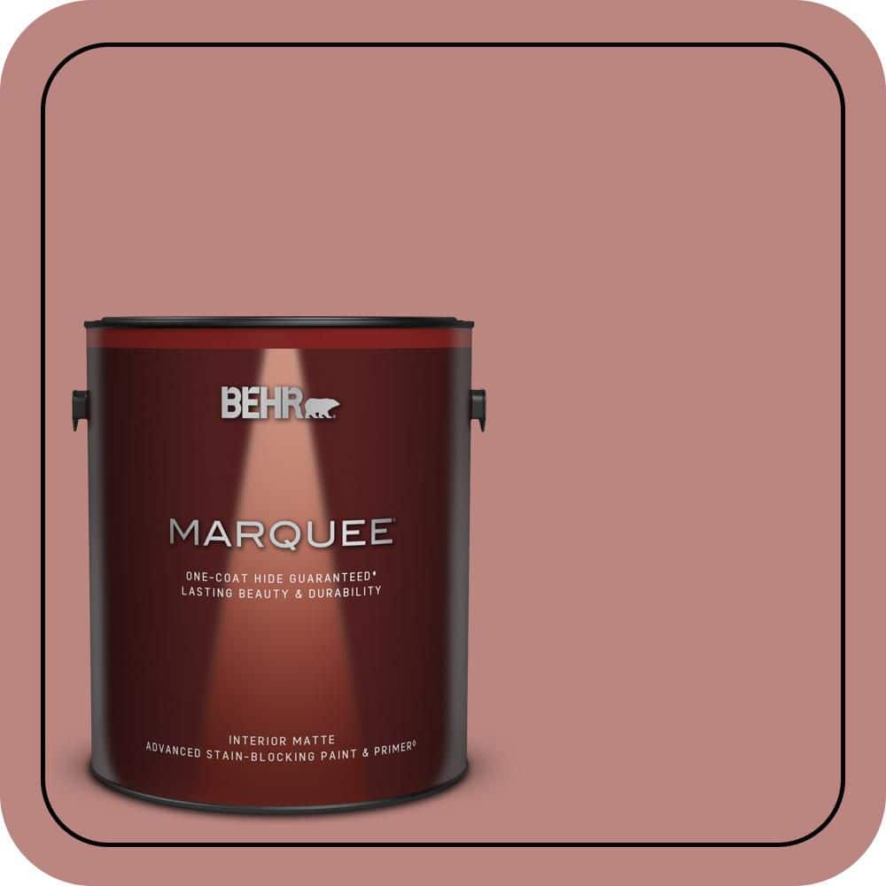 BEHR MARQUEE 1 gal. #S150-4 Red Clover One-Coat Hide Matte Interior Paint & Primer