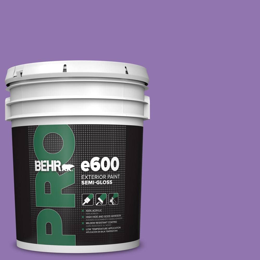 BEHR PRO 5 gal. #P570-5 Romantic Moment Semi-Gloss Exterior Paint