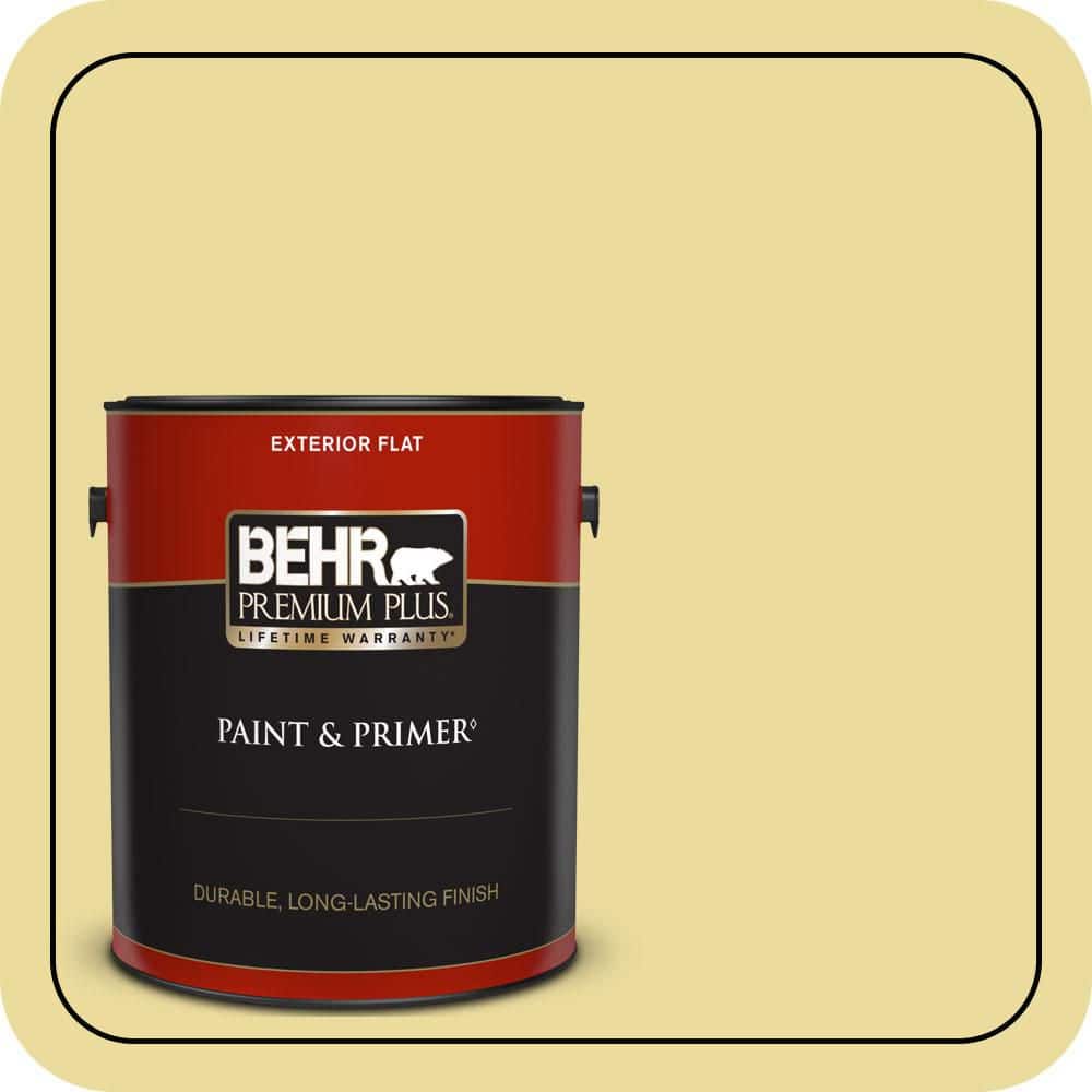 BEHR PREMIUM PLUS 1 gal. #P330-3A Flourish Flat Exterior Paint & Primer
