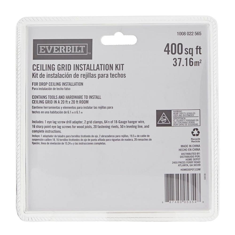 Everbilt 400 sq. ft. DROP CEILING GRID INSTALL KIT (3)