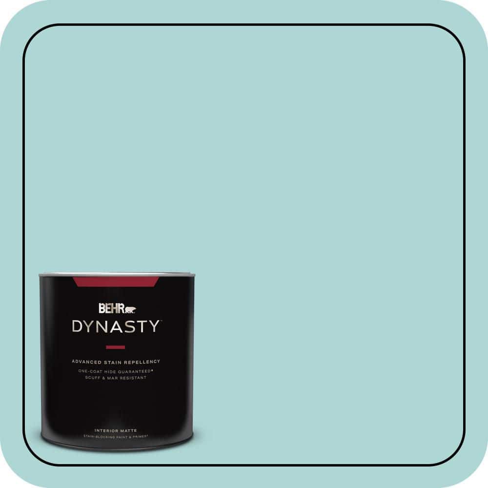 BEHR DYNASTY 1 qt. #T12-19 Sugar Pool Matte Interior Stain-Blocking Paint & Primer