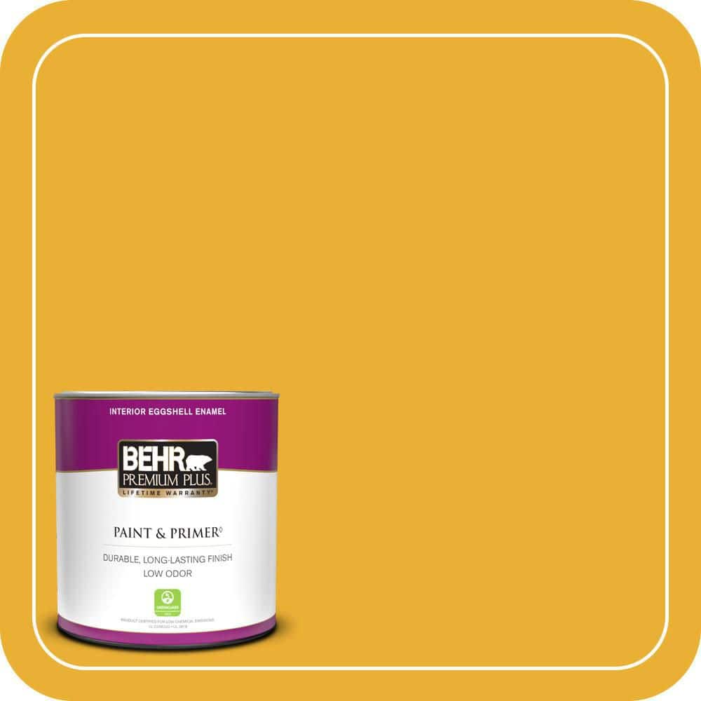 BEHR PREMIUM PLUS #P280-7 Midsummer Gold Enamel Low Odor & Primer (1)