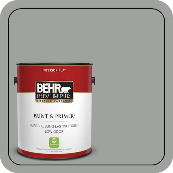 BEHR PREMIUM PLUS #710F-4 Sage Gray Enamel & Primer Color Sample (2)