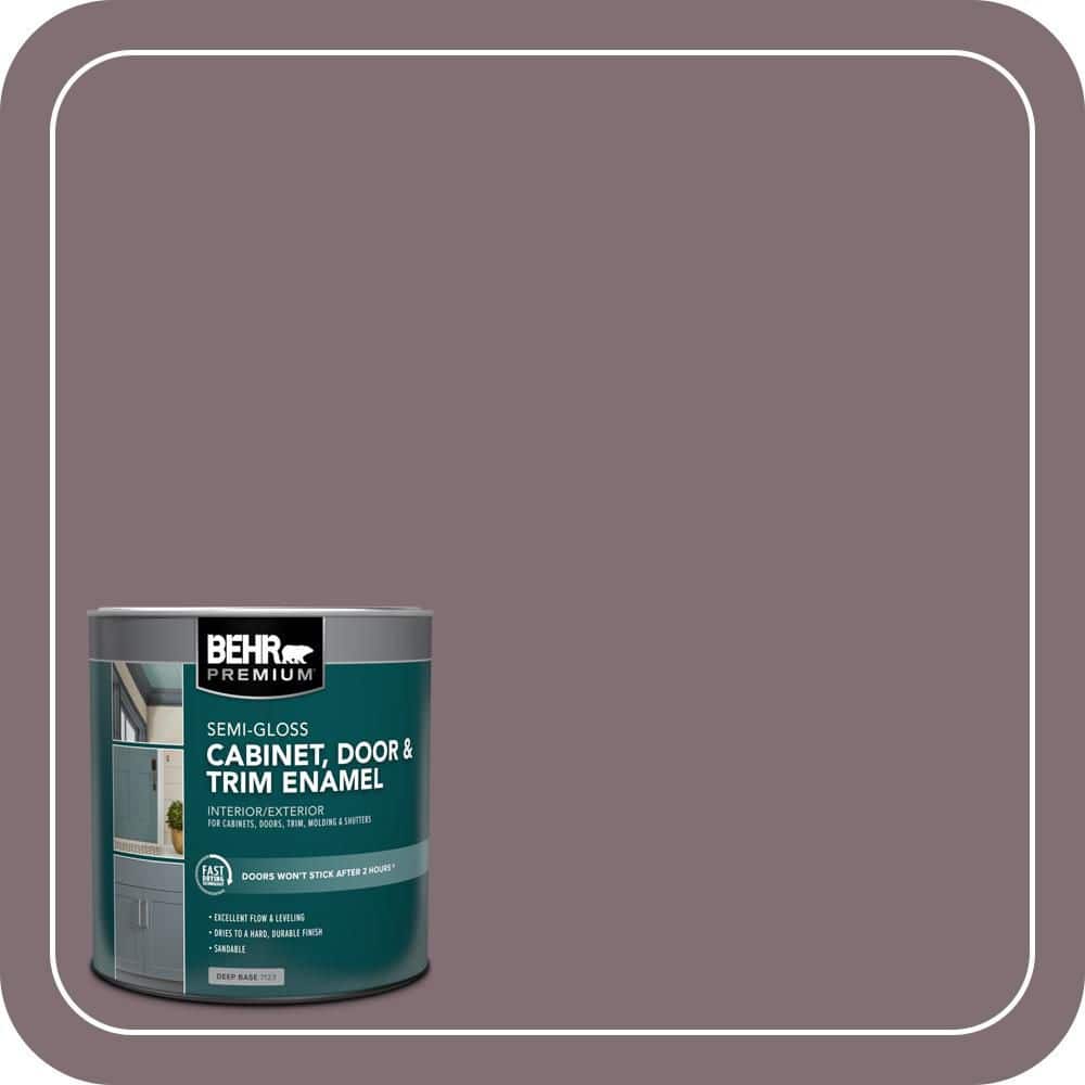 BEHR PREMIUM 1 qt. #N110-5 Royal Raisin Semi-Gloss Enamel Interior/Exterior Cabinet, Door & Trim Paint