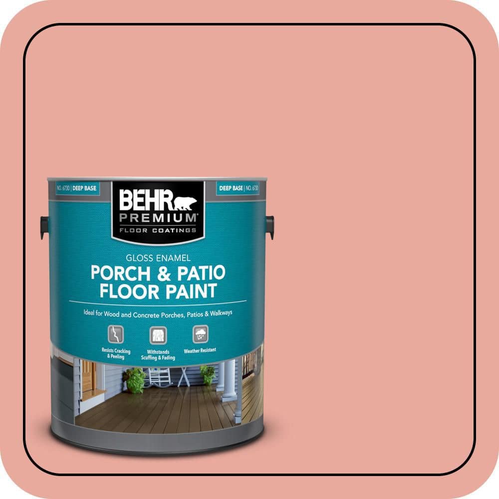 BEHR PREMIUM 1 gal. #M170-4 Passion Fruit Punch Gloss Enamel Interior/Exterior Porch and Patio Floor Paint
